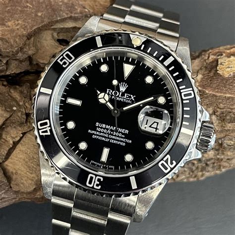 men's 16610 oyster date submariner rolex watch price|rolex submariner date 16610 price.